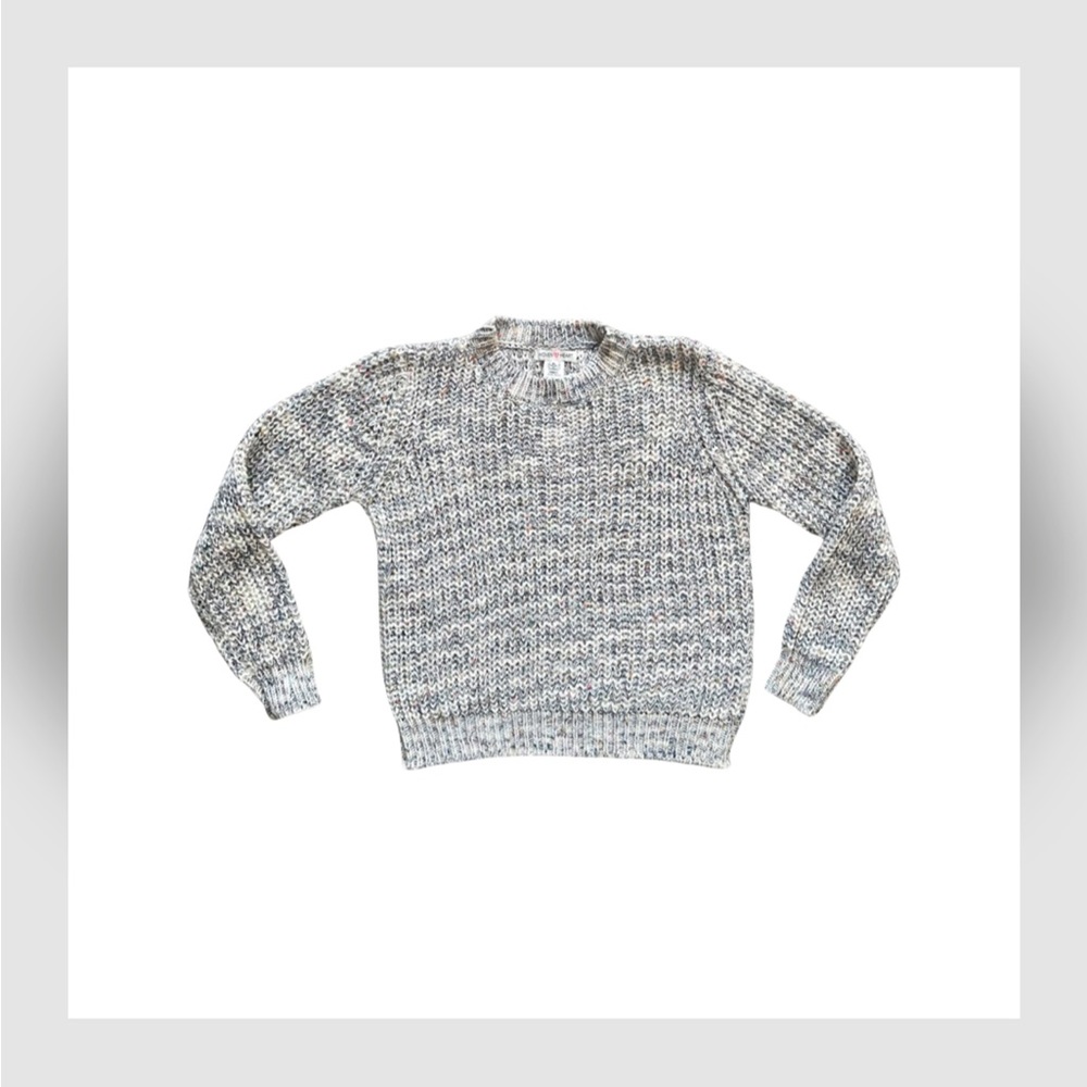 GIRL’S/KIDS WOVEN HEART LONG SLEEVE KNITTED SWEATER / SIZE XL